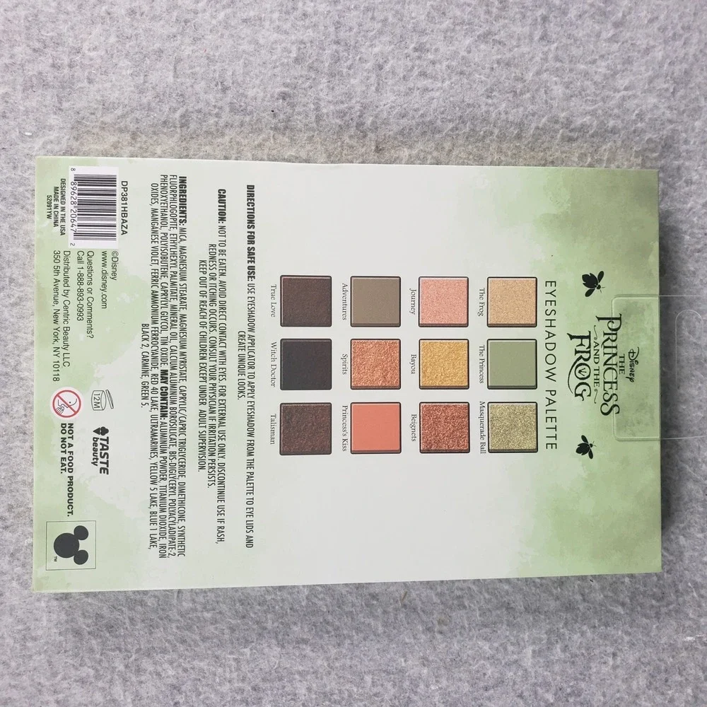 Disney Princess Tiana The Frog Eyeshadow Palette 12‎ Shades New Mirror Bayou NEW